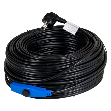 Frost protection heating cable with thermostat (230 V) | 48 m