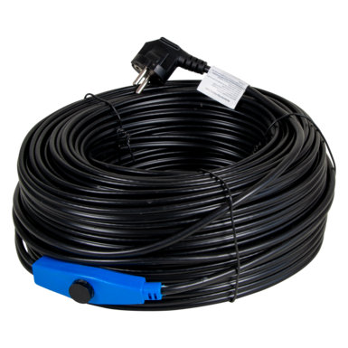 Frost protection heating cable with thermostat (230 V) | 48 m