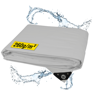 horizont Abdeckplane | grau|  8 x 12 m | 260 g/m² 