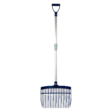  horizont swedish V-fork with telescopic handle | 75-115 cm | blue