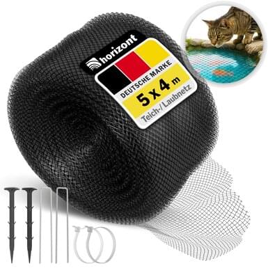 horizont Teichnetz | feinmaschig | schwarz | 5 x 4 m
