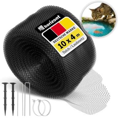 horizont Teichnetz | feinmaschig | schwarz | 10 x 4 m