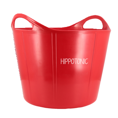 Hippotonic Flexi bucket | with ergonomic carrying handles | red (28 L)