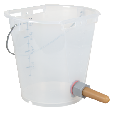 Tétiblue Teticlear plastic calf feeder bucket (8 L) | white