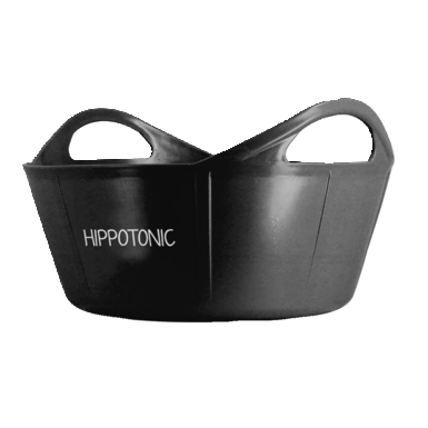 Hippotonic Flexi-Eimer | mit ergonomischen Tragegriffen | schwarz  (15 L)