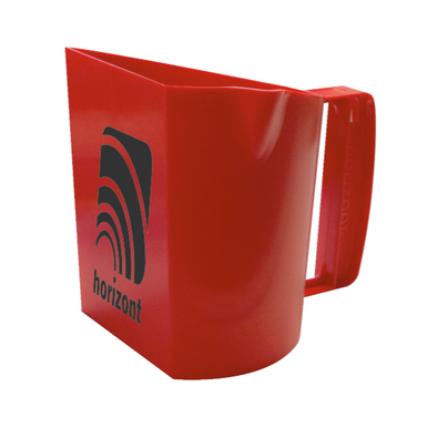 horizont Plastic feeding cup | with scale | red | (1,5 L)
