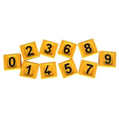 Nummernblock | gelb | (10 Stück)