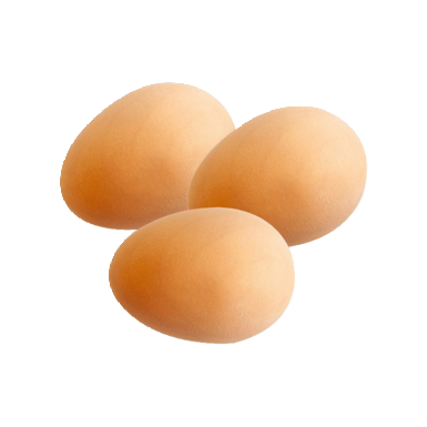 CHICK'A nesting eggs for chickens | rubber | 3 pieces