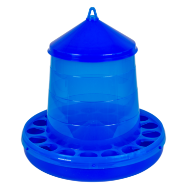 Plastic feeder for chickens (4 kg) | blue