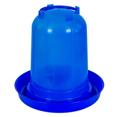 Plastic drinker for chickens (5 L) | blue