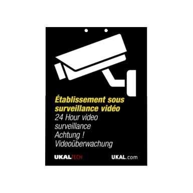 horizont Hinweisschild Videoüberwachung 