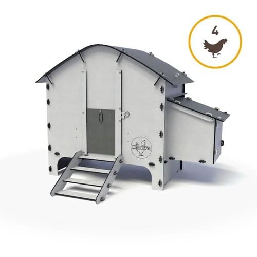 Chick'A® Hühnerstall Harmony | recycelter Kunststoff | geeignet für bis zu 4 Hühner