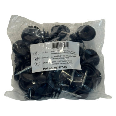 horizont ring insulator EURO PRO | black | 25 pieces