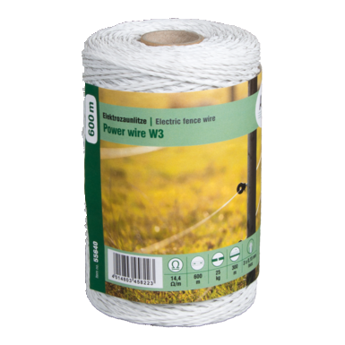 ADIC Weidezaunlitze Power wire W3 | 600 m | 3 x 15 mm