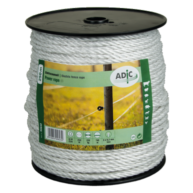 ADIC Weidezaunseil Power rope | 250 m | 4 mm