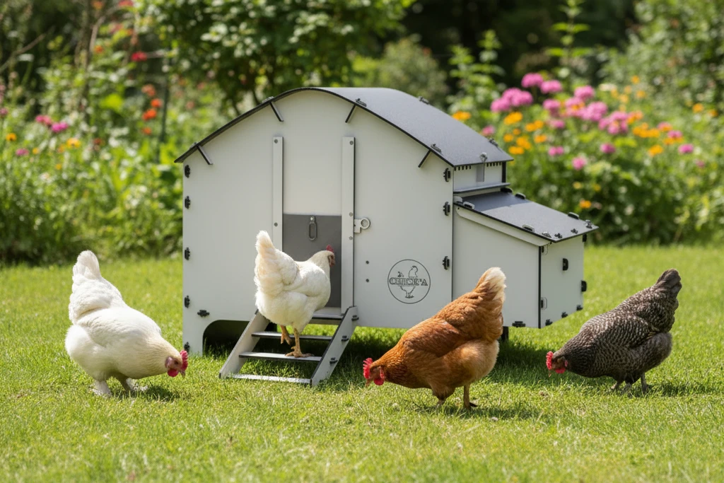 Kleinstall für vier Hühner